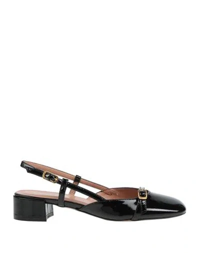 Baldinini Woman Pumps Black Size 6 Leather In Black
