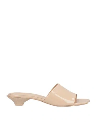Chloé Woman Sandals Blush Size 8 Leather In Neutral