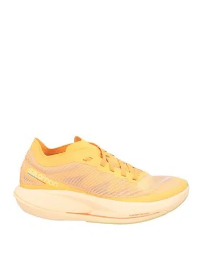 Salomon Phantasm Woman Sneakers Apricot Size 6 Textile Fibers, Synthetisches Material In Yellow