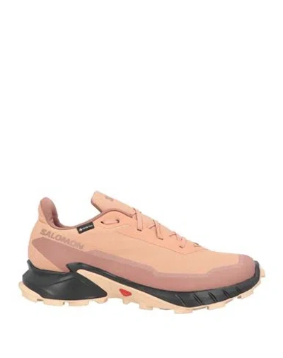 Salomon Alphacross 5 Gtx Woman Sneakers Blush Size 11 Textile Fibers, Synthetisches Material In Pink