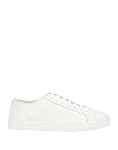 Doucal's Woman Sneakers White Size 8 Leather In White