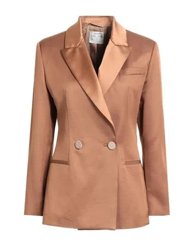 Forte Forte Forte_forte Woman Blazer Light Brown Size 0 Viscose, Wool, Polyester, Elastane In Sand