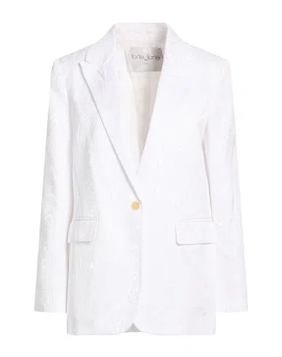 Forte Forte Forte_forte Woman Blazer White Size 3 Cotton, Polyester In White