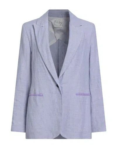 Forte Forte Forte_forte Woman Blazer Lilac Size 1 Linen In Purple