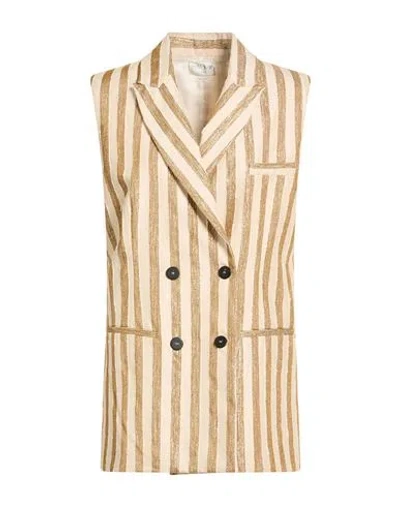 Forte Forte Forte_forte Woman Blazer Cream Size 2 Polyester, Viscose, Cotton, Linen, Synthetic Fibers In White