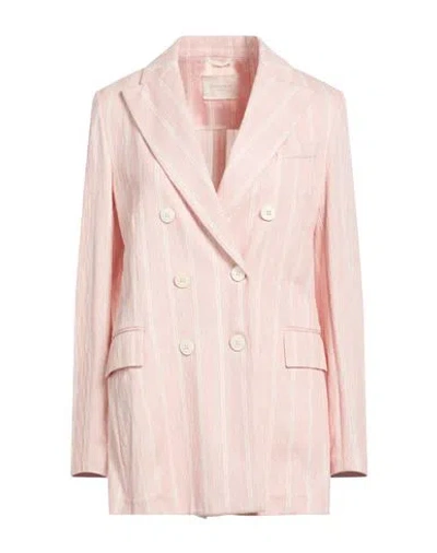 Circolo 1901 Woman Blazer Coral Size 6 Cotton In Red