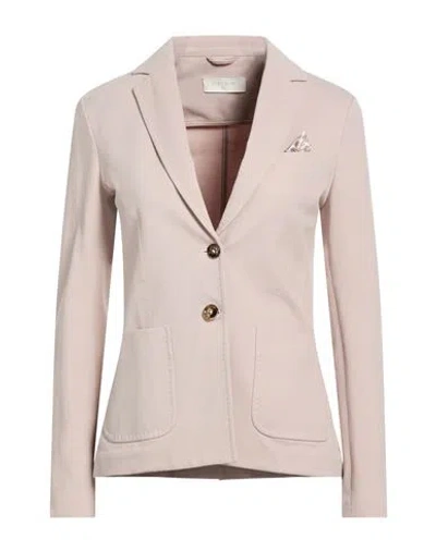 Circolo 1901 Woman Blazer Blush Size 10 Cotton, Elastane In Pink