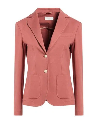 Circolo 1901 Woman Blazer Brown Size 8 Cotton, Lycra In Pink
