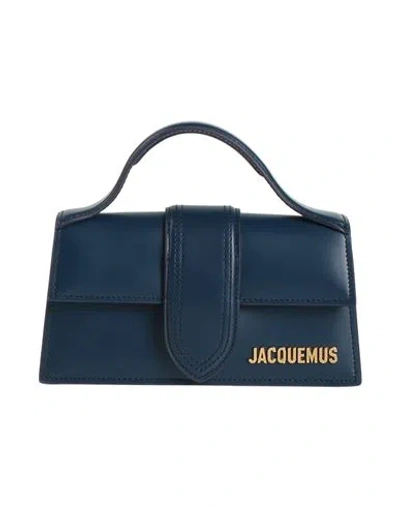 Jacquemus Woman Handbag Midnight Blue Size - Cow Leather In Blue