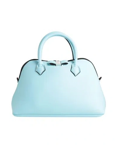 Save My Bag Woman Handbag Sky Blue Size - Polyamide, Elastane In Blue