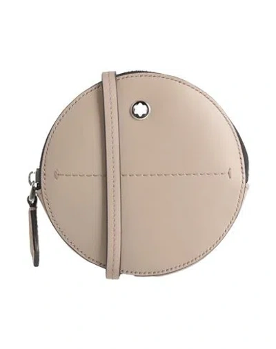 Montblanc Woman Cross-body Bag Taupe Size - Leather In Gray
