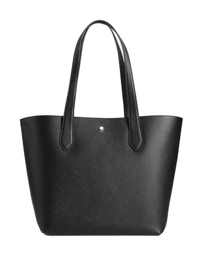 Montblanc Woman Shoulder Bag Black Size - Leather In Orange