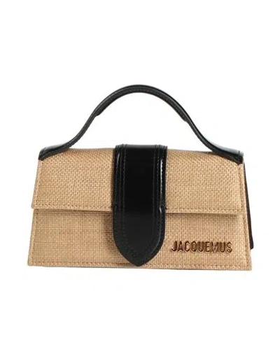 Jacquemus Woman Handbag Sand Size - Polyamide, Cowhide In Pattern