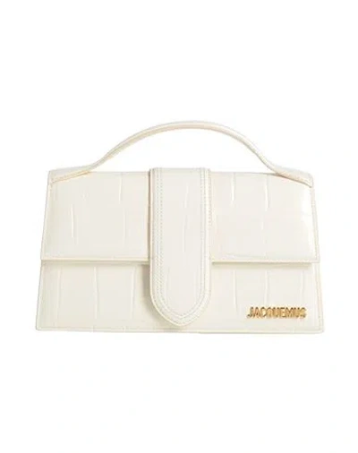 Jacquemus Woman Handbag Off White Size - Cow Leather In White