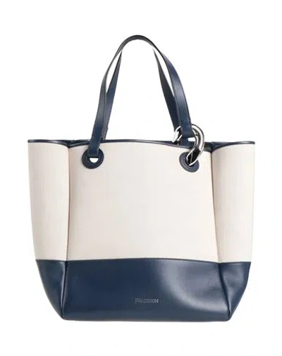 Jw Anderson Woman Handbag Beige Size - Leather, Textile Fibers In Sand