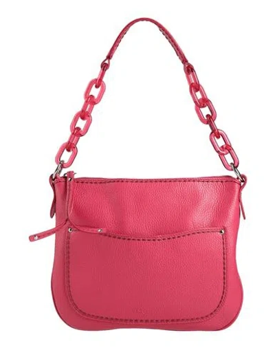 Plinio Visona' Woman Handbag Fuchsia Size - Leather In Pink