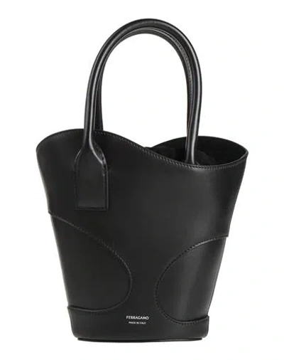 Ferragamo C. Out Min Tt Woman Handbag Black Size - Calfskin In Black
