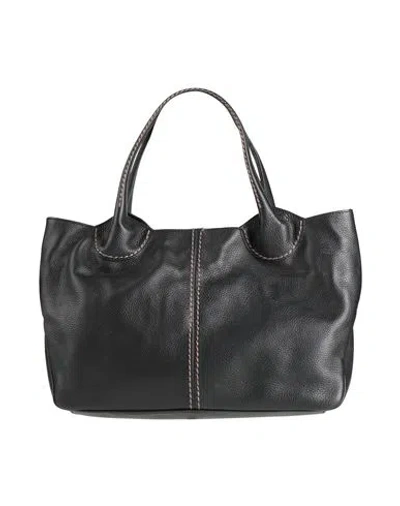 Plinio Visona' Woman Handbag Black Size - Leather In Black