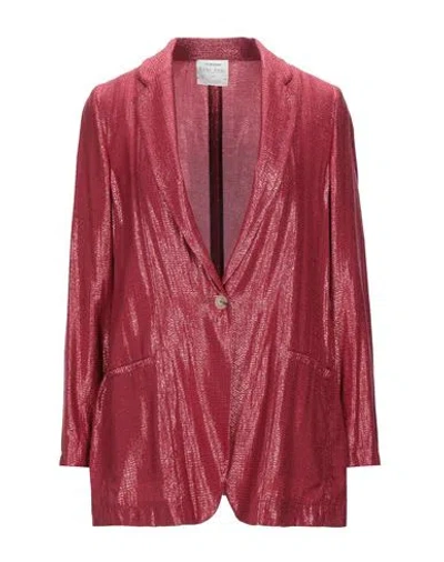 Forte Forte Forte_forte Woman Blazer Red Size 0 Viscose, Polyamide In Burgundy