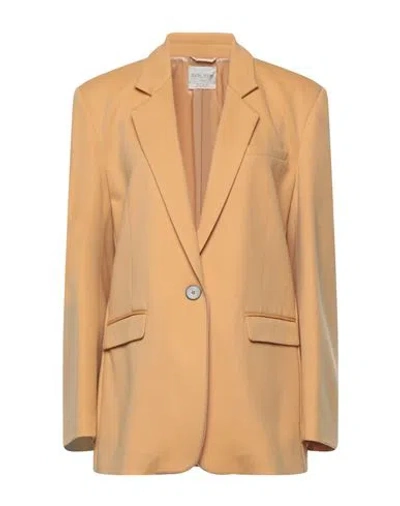 Forte Forte Forte_forte Woman Blazer Marigold Size 2 Virgin Wool, Acrylic In Yellow