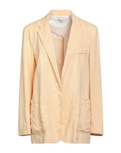 Forte Forte Forte_forte Woman Blazer Apricot Size 0 Linen, Cotton, Polyester In Orange