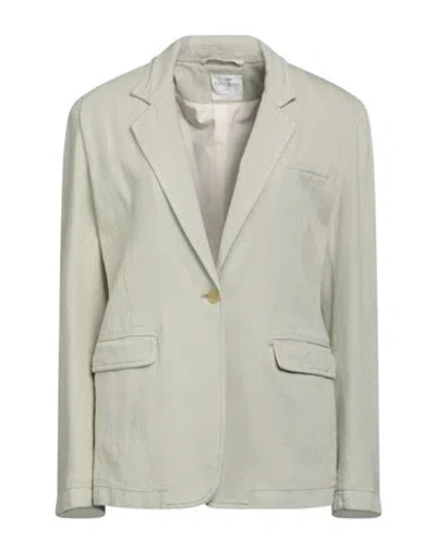 Forte Forte Forte_forte Woman Blazer Sage Green Size 2 Cotton, Hemp In Green