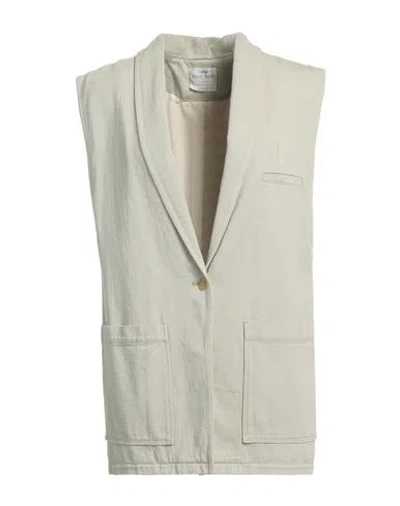 Forte Forte Forte_forte Woman Blazer Sage Green Size 1 Cotton, Hemp In Green