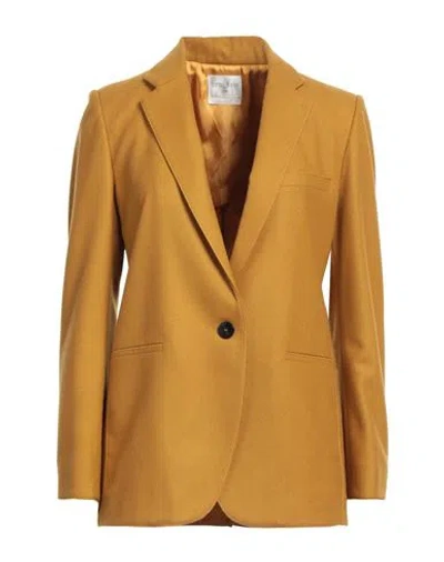 Forte Forte Forte_forte Woman Blazer Mustard Size 1 Wool, Polyamide In Yellow