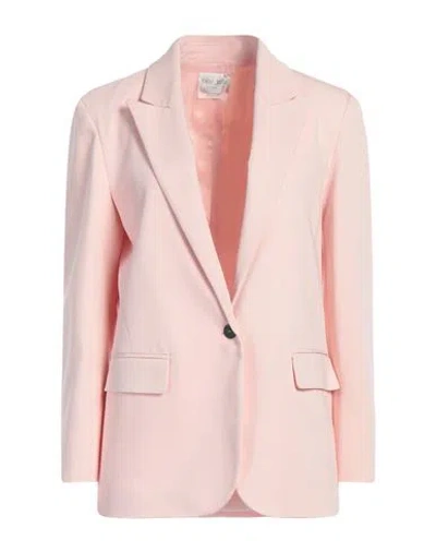 Forte Forte Forte_forte Woman Blazer Light Pink Size 0 Viscose, Virgin Wool, Elastane In Pink