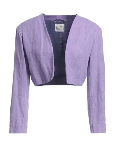 Forte Forte Forte_forte Woman Jacket Mauve Size 1 Linen In Purple