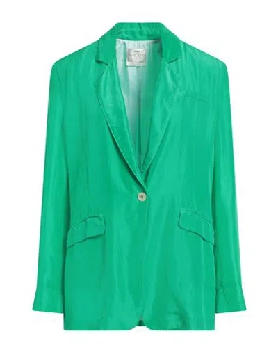 Forte Forte Forte_forte Woman Blazer Green Size 0 Silk In Green