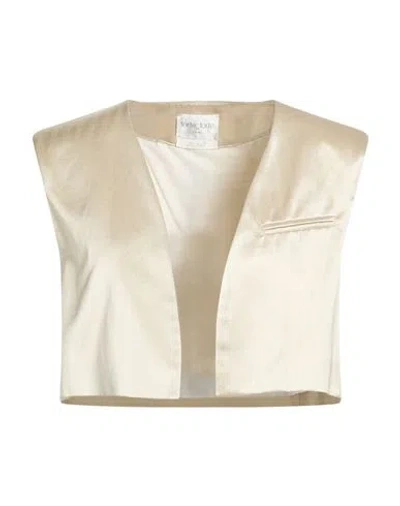 Forte Forte Forte_forte Woman Tailored Vest Beige Size 3 Viscose, Cotton In Sand
