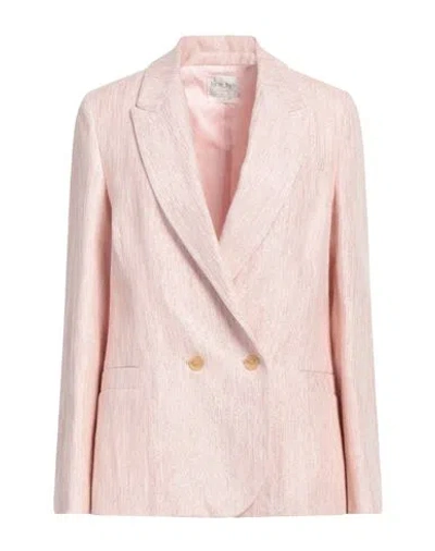 Forte Forte Forte_forte Woman Blazer Pink Size 3 Linen, Cotton, Polyester, Polyamide In Pink