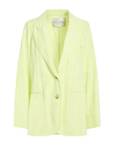 Forte Forte Forte_forte Woman Blazer Lime Green Size 2 Viscose, Cotton, Polyamide In Green