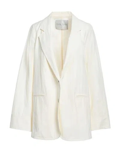 Forte Forte Forte_forte Woman Blazer Ivory Size 4 Viscose, Cotton, Polyamide In White