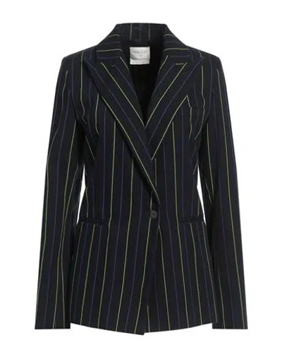 Forte Forte Forte_forte Woman Blazer Midnight Blue Size 3 Cotton, Wool, Polyester, Polyamide, Textile Fibers In Blue