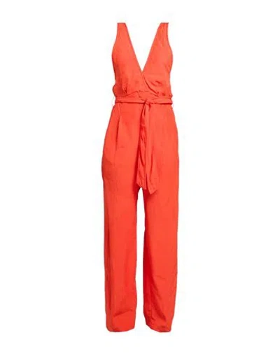 Forte Forte Forte_forte Woman Jumpsuit Tomato Red Size 2 Viscose, Linen In Red