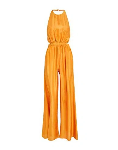 Forte Forte Forte_forte Woman Jumpsuit Apricot Size 2 Silk In Orange