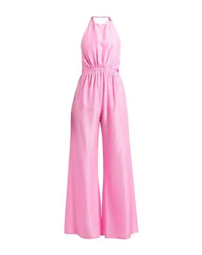 Forte Forte Forte_forte Woman Jumpsuit Pink Size 1 Silk In Pink
