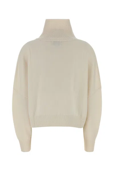 Loulou De Saison Ivory Wool Blend Luke Sweater