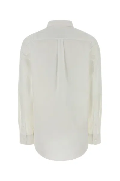 Apc White Poplin Shirt In Neutral