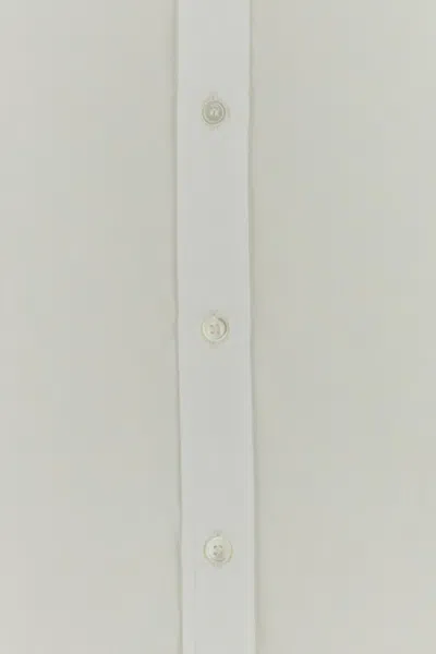 Apc White Poplin Shirt In Neutral