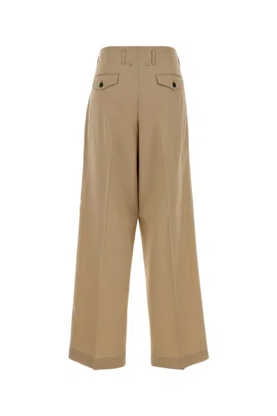 Golden Goose Beige Wool Wide-leg Flavia Pant