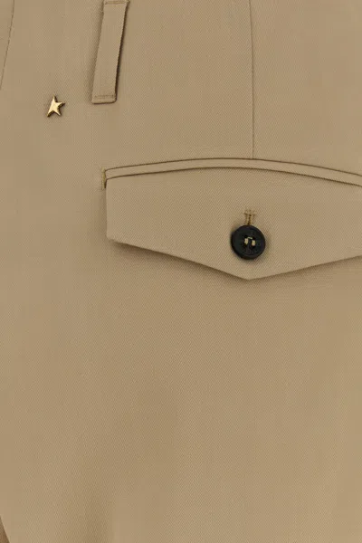 Golden Goose Beige Wool Wide-leg Flavia Pant