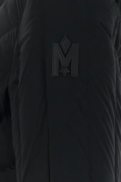 Mackage Black Stretch Nylon Nadia Down Jacket In Black