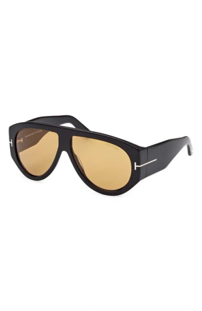 Tom Ford Bronson 60mm Gradient Pilot Sunglasses In Neutral