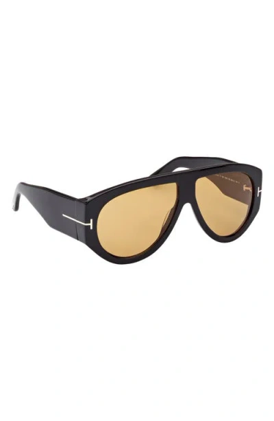 Tom Ford Bronson 60mm Gradient Pilot Sunglasses In Neutral