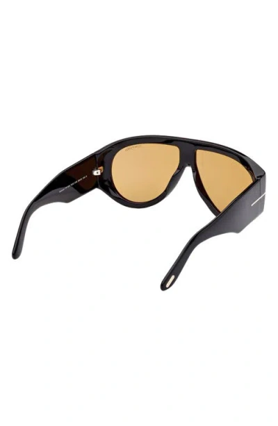 Tom Ford Bronson 60mm Gradient Pilot Sunglasses In Neutral