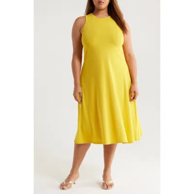 Universal Standard Sardinia Cotton Tank Dress In Yellow