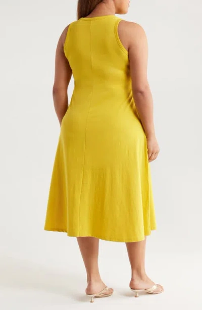 Universal Standard Sardinia Cotton Tank Dress In Yellow